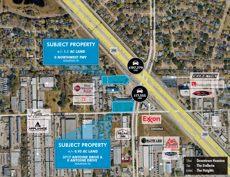 Two (2) Land Parcels at US 290 & Antoine portfolio of 2 properties for sale on LoopNet.co.uk - Aerial - Image 2 of 5