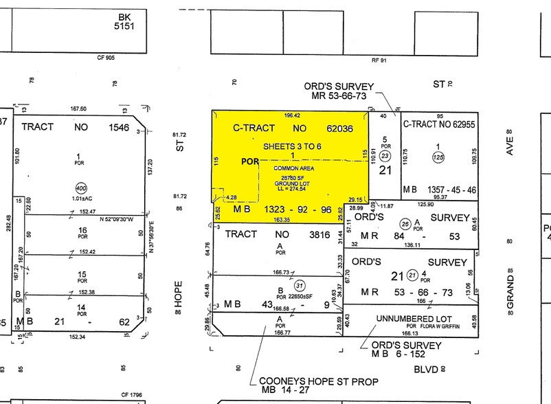 630 W 6th St, Los Angeles, CA for rent - Plat Map - Image 2 of 25