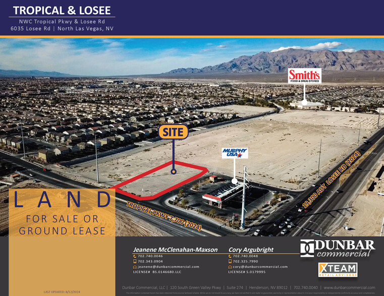 W/NWC Tropical Pky & Losee Rd, North Las Vegas, NV for rent - Building Photo - Image 1 of 7