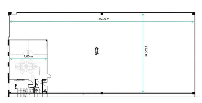 Light Industrial in Gennevilliers to rent - Floor Plan - Image 2 of 3