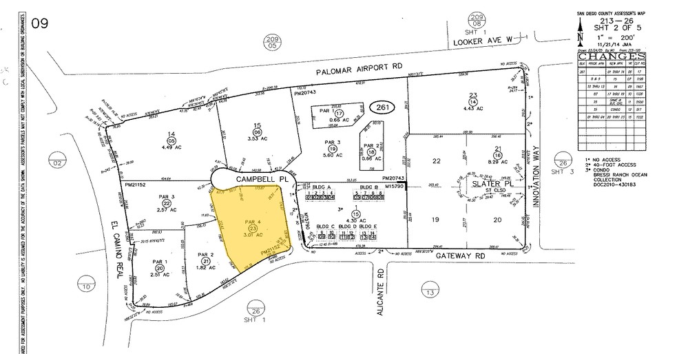 2508 Gateway Rd, Carlsbad, CA for rent - Plat Map - Image 2 of 7