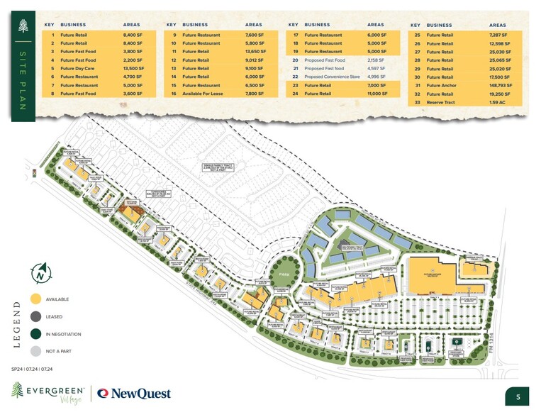 NWC of State Highway 242 & FM 1314, Conroe, TX for rent - Site Plan - Image 3 of 3