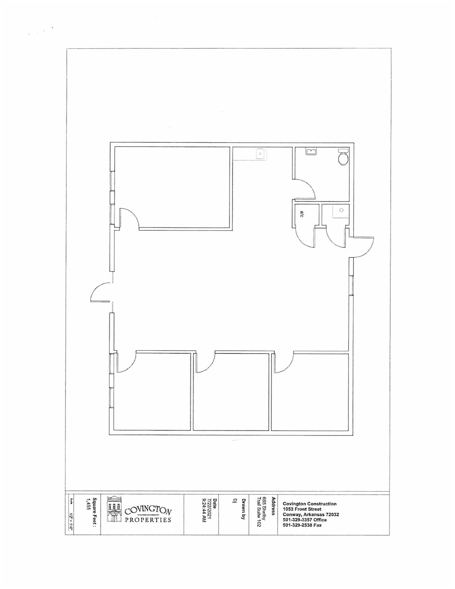 685 Shelby Trl, Conway, AR to rent Floor Plan- Image 1 of 1