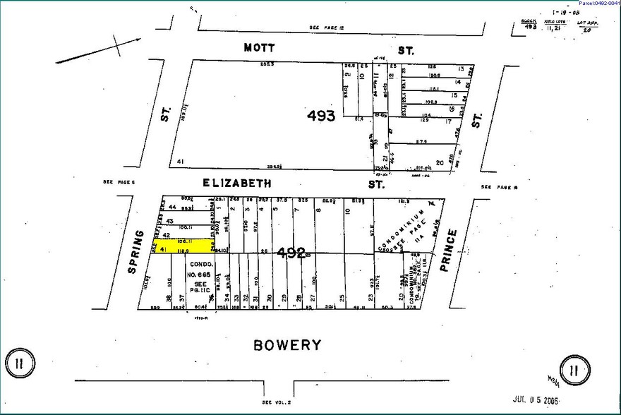 5 Spring St, New York, NY for rent - Plat Map - Image 2 of 3