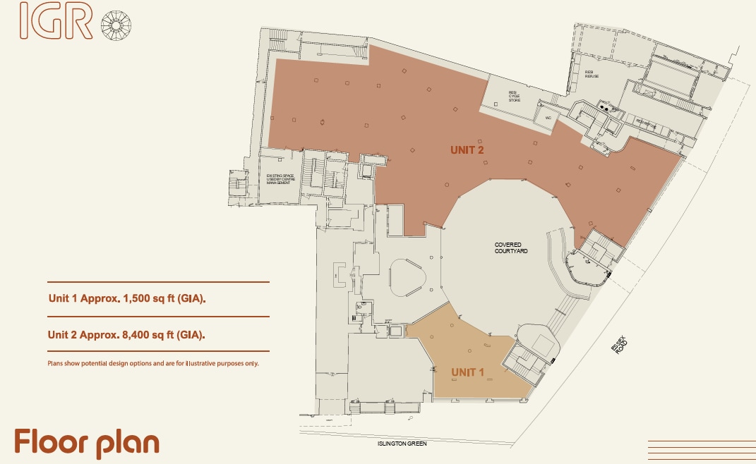 12A Islington Green, London to rent Floor Plan- Image 1 of 1
