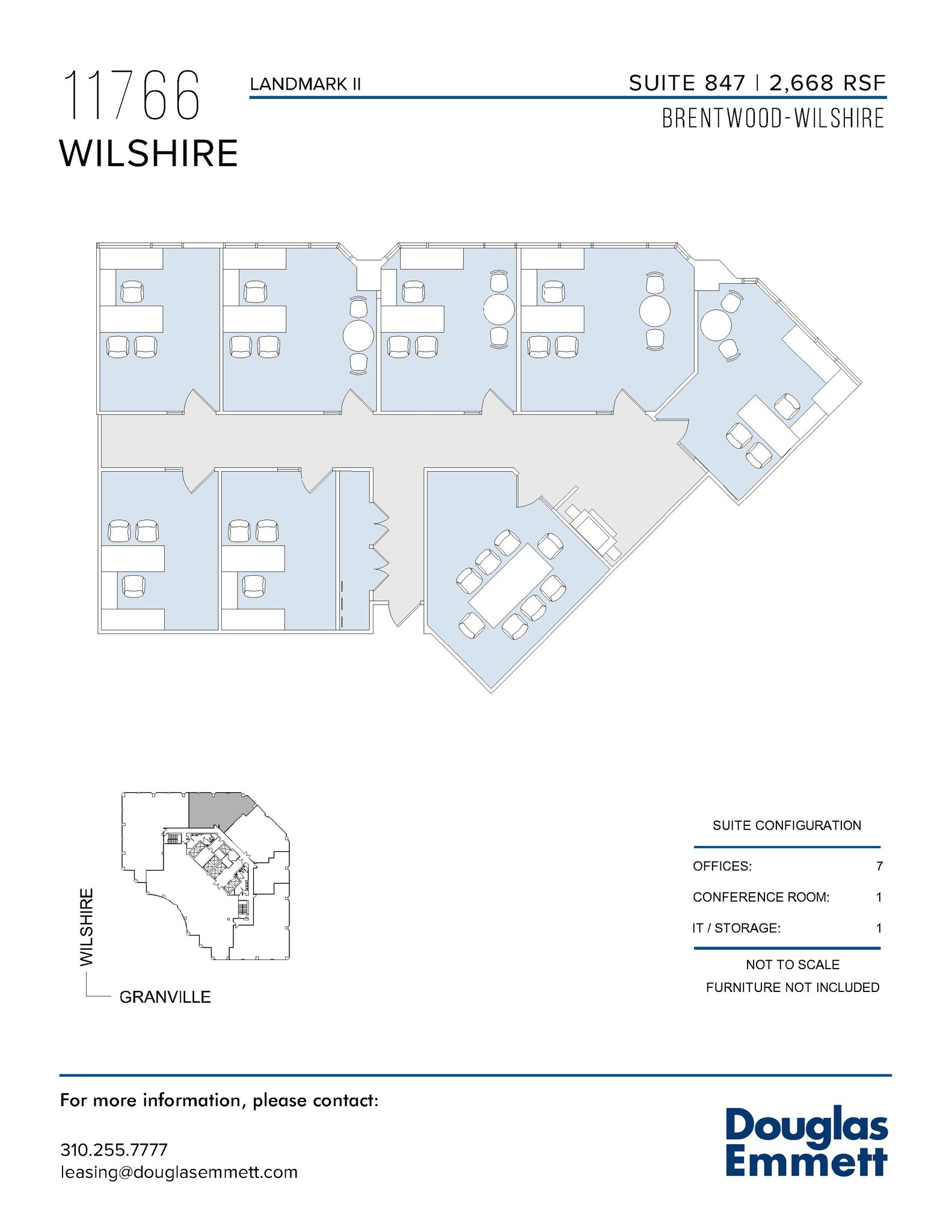 11766 Wilshire Blvd, Los Angeles, CA to rent Floor Plan- Image 1 of 1