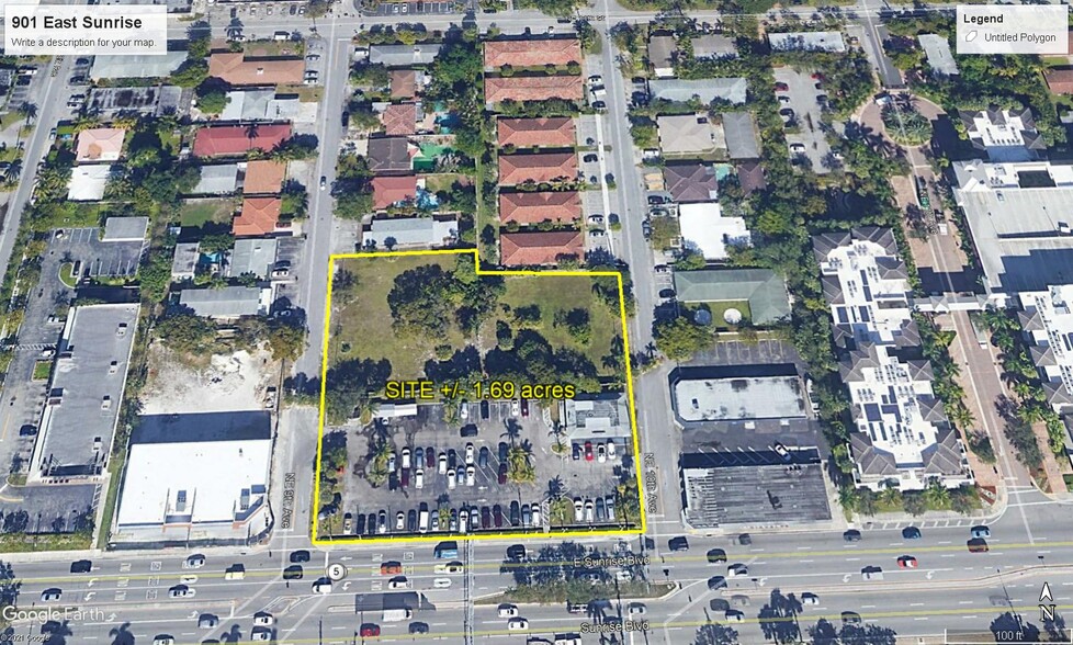 901 E Sunrise Blvd, Fort Lauderdale, FL for sale - Aerial - Image 1 of 1