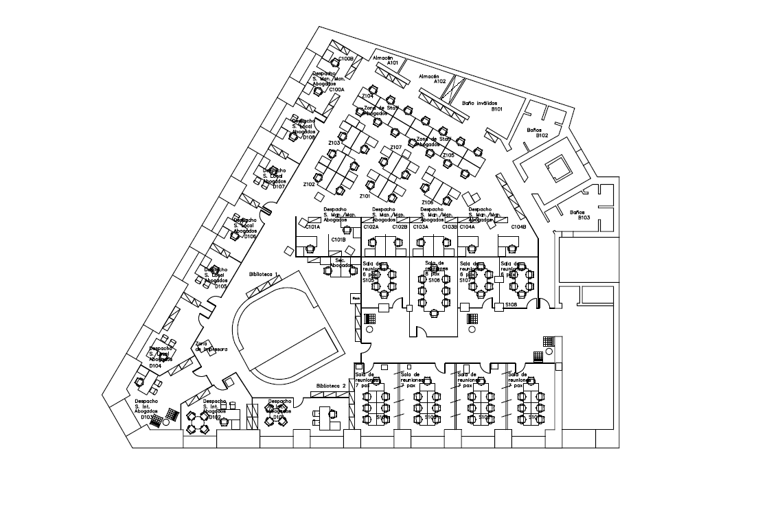 Office in Madrid, Madrid to rent Typical Floor Plan- Image 1 of 1
