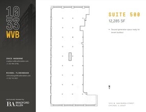1033 W Van Buren St, Chicago, IL to rent Floor Plan- Image 1 of 2