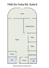 7400-7440 Six Forks Rd, Raleigh, NC for rent Floor Plan- Image 1 of 1