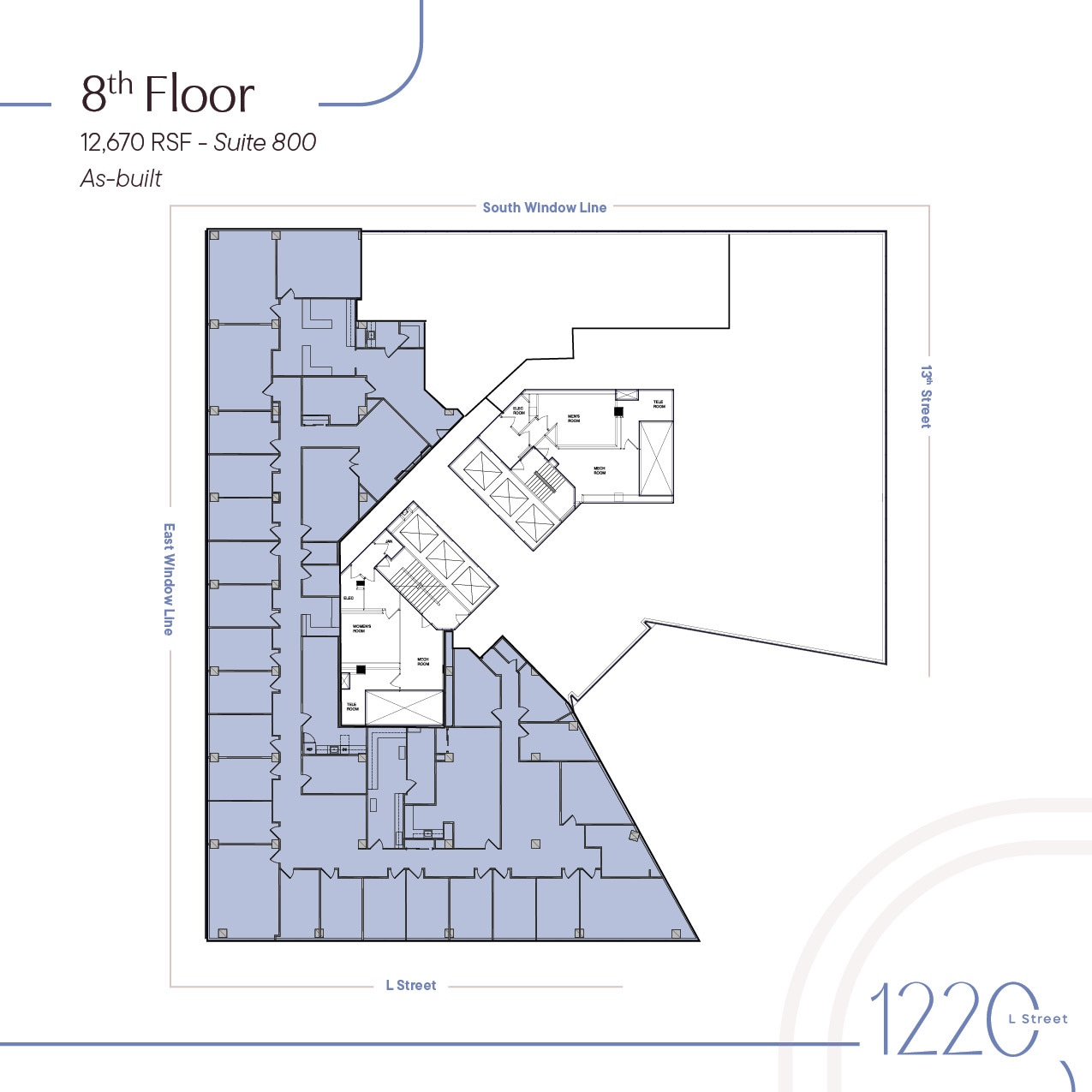 1220 L St NW, Washington, DC to rent Floor Plan- Image 1 of 1
