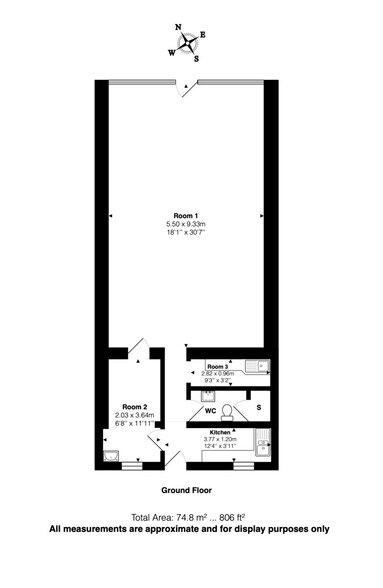 Ashfield Rd, London to rent - Floor Plan - Image 2 of 3