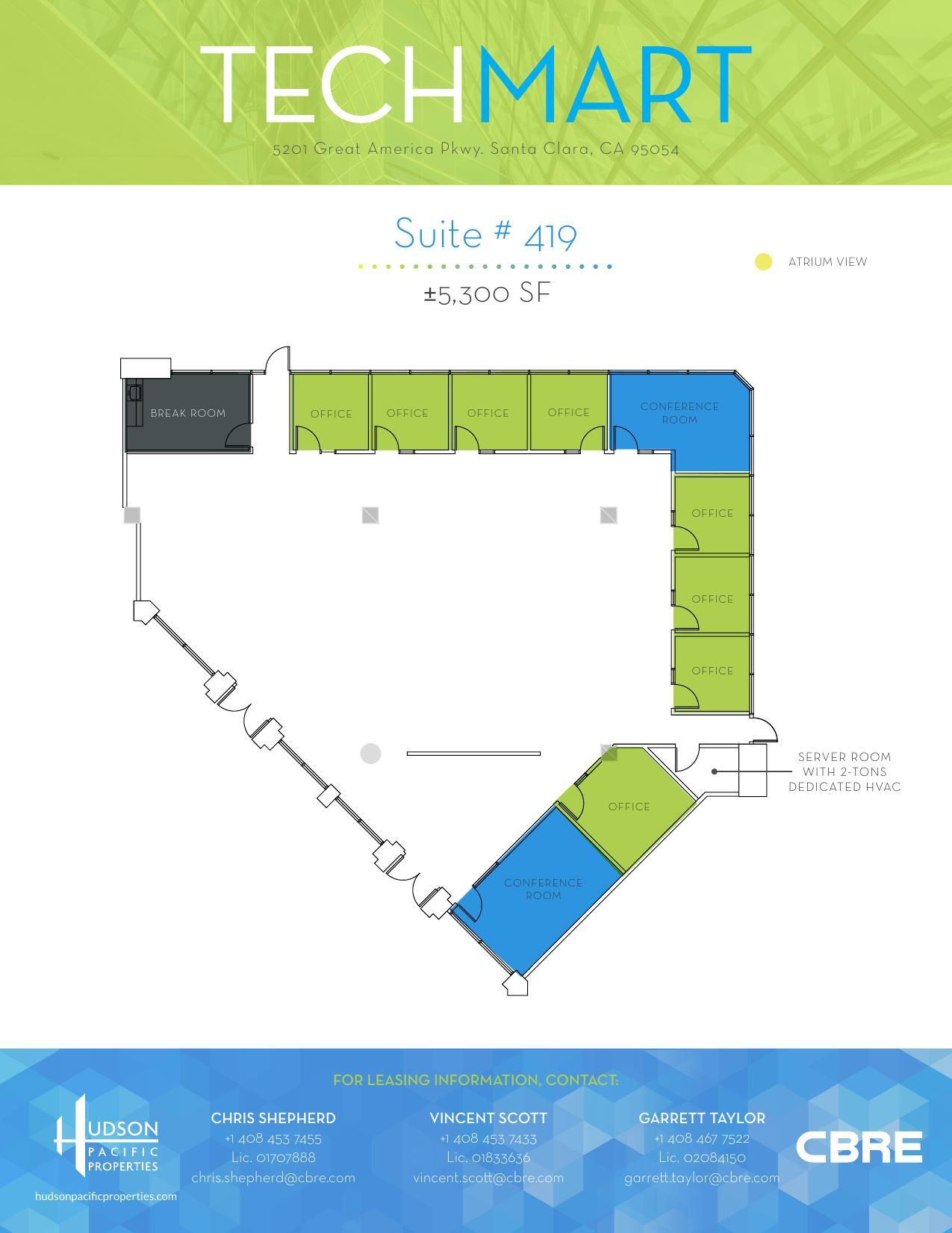 5201 Great America Pkwy, Santa Clara, CA to rent Floor Plan- Image 1 of 1