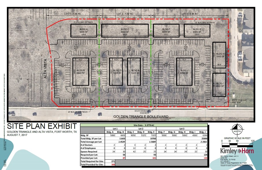 NEQ Golden Triangle &  Alta Vista Rd, Fort Worth, TX for rent - Site Plan - Image 3 of 3