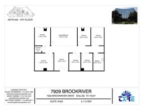 7929 Brookriver Dr, Dallas, TX to rent Floor Plan- Image 1 of 2