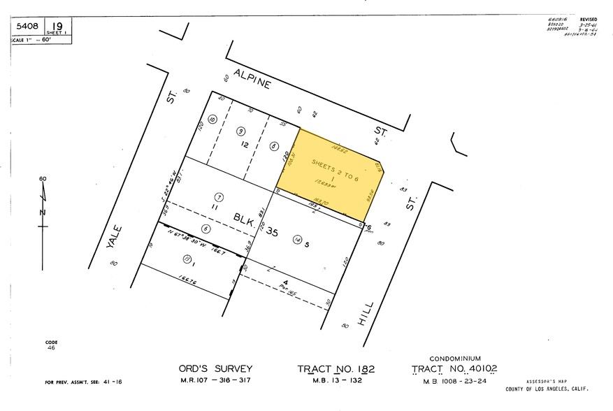 767 N Hill St, Los Angeles, CA for rent - Plat Map - Image 2 of 3