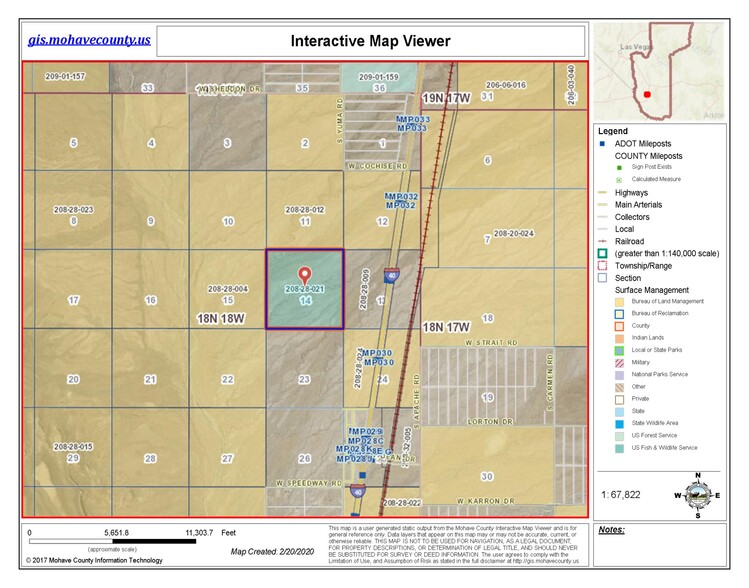 2404 N Stockton Hill Rd, Kingman, AZ for sale - Plat Map - Image 1 of 1