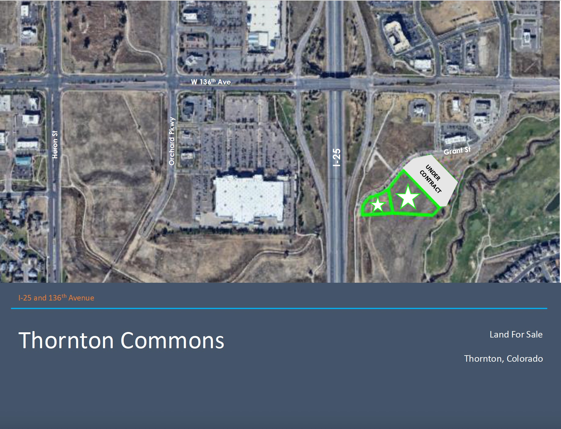 I-25 & 136th Ave, Thornton, CO for sale Aerial- Image 1 of 2