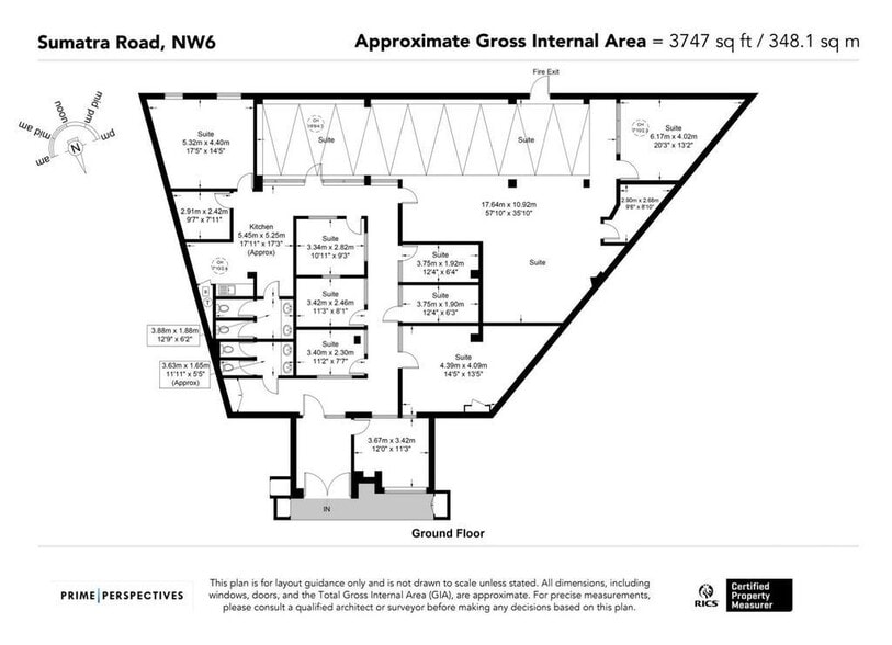 105-109 Sumatra Rd, London for sale - Floor Plan - Image 1 of 1