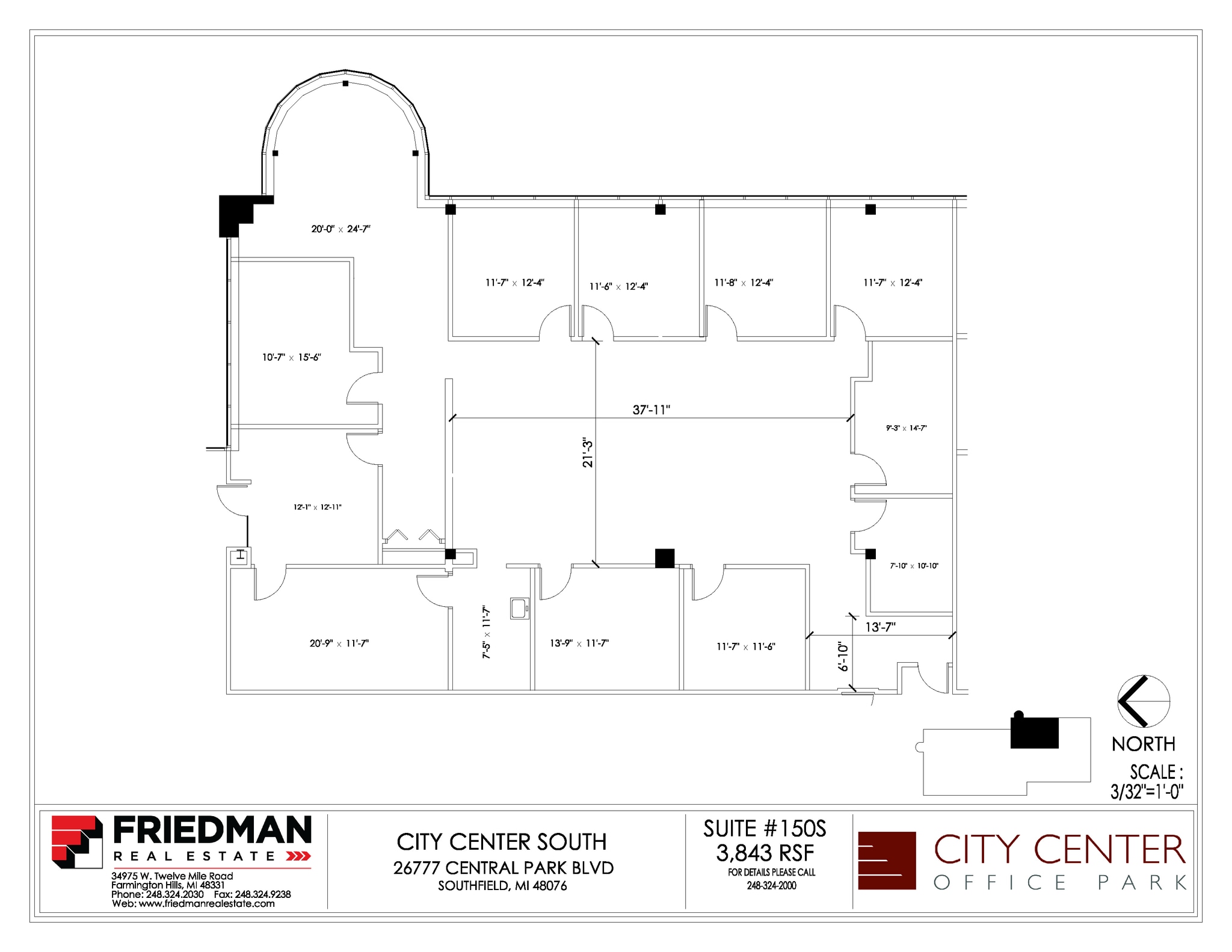 26777-26999 Central Park Blvd, Southfield, MI to rent Floor Plan- Image 1 of 2