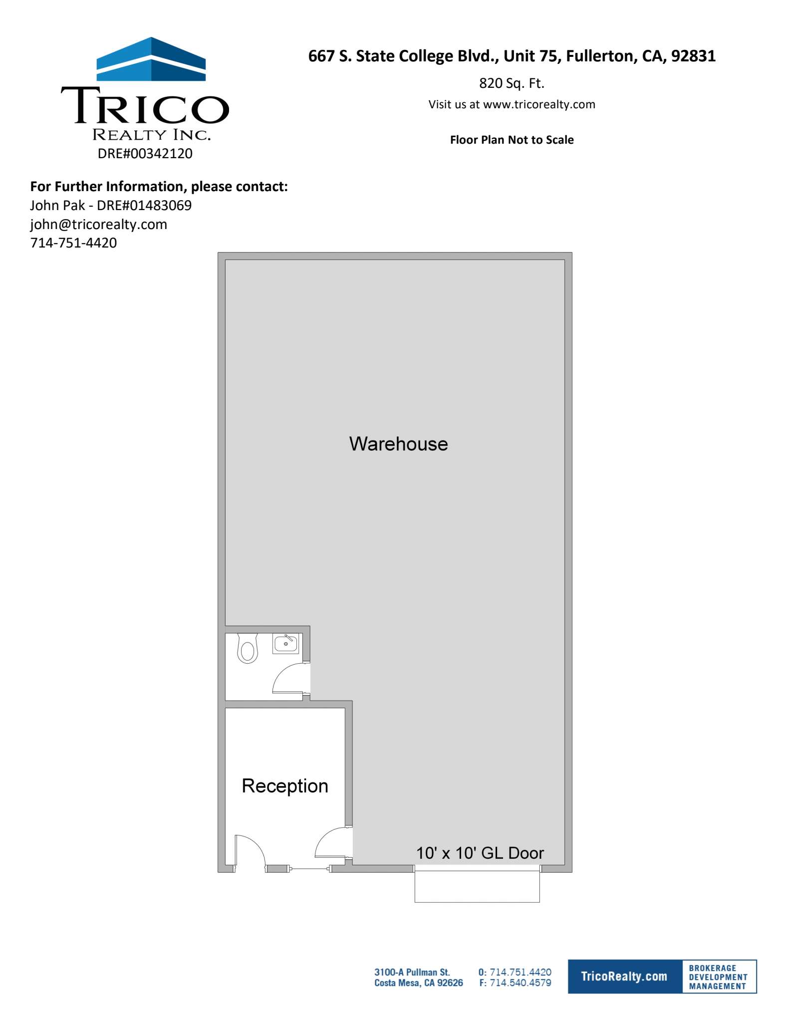 667-759 S State College Blvd, Fullerton, CA to rent Floor Plan- Image 1 of 1