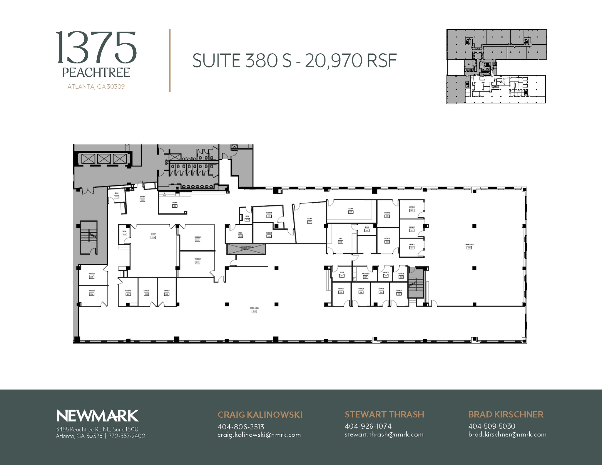 1375 Peachtree St NE, Atlanta, GA to rent Floor Plan- Image 1 of 1