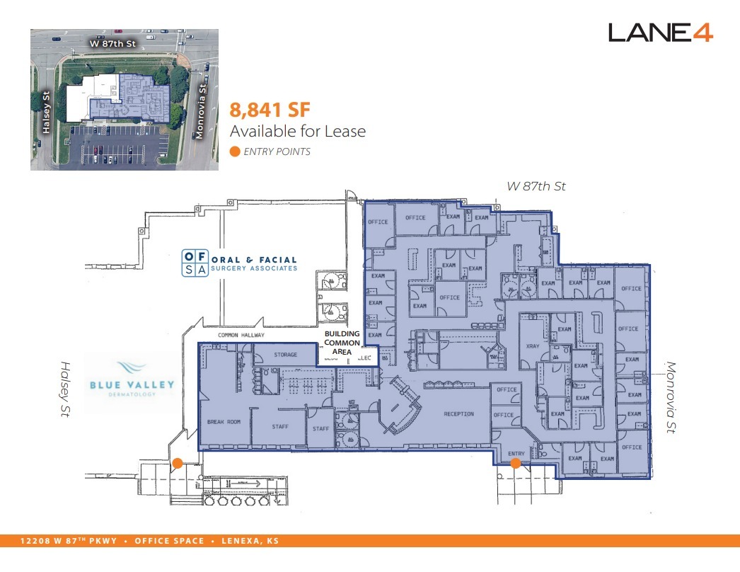 12208-12210 W 87th Street Pky, Lenexa, KS for rent Floor Plan- Image 1 of 1