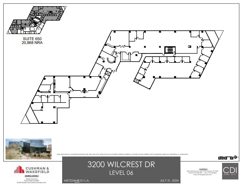 3200 Wilcrest Dr, Houston, TX to rent Floor Plan- Image 1 of 1