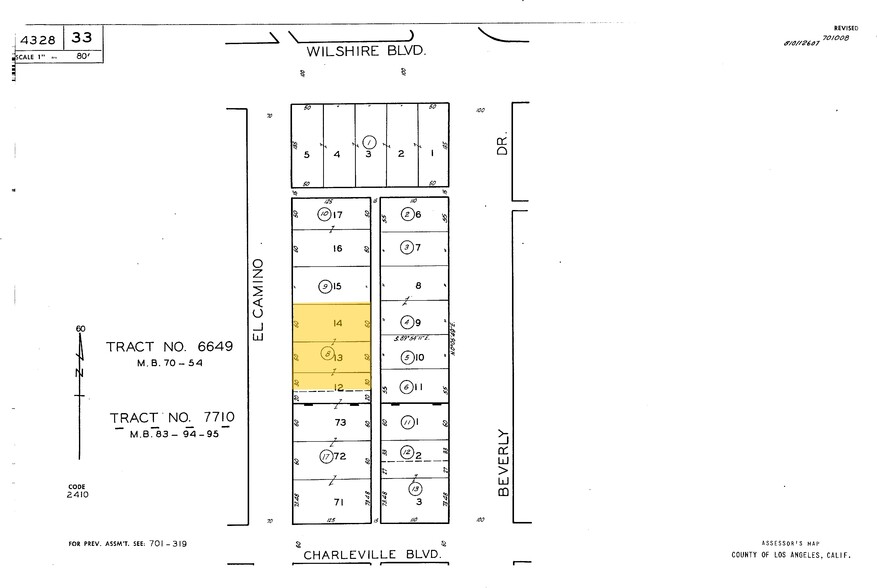 136 S El Camino Dr, Beverly Hills, CA for sale - Plat Map - Image 3 of 15