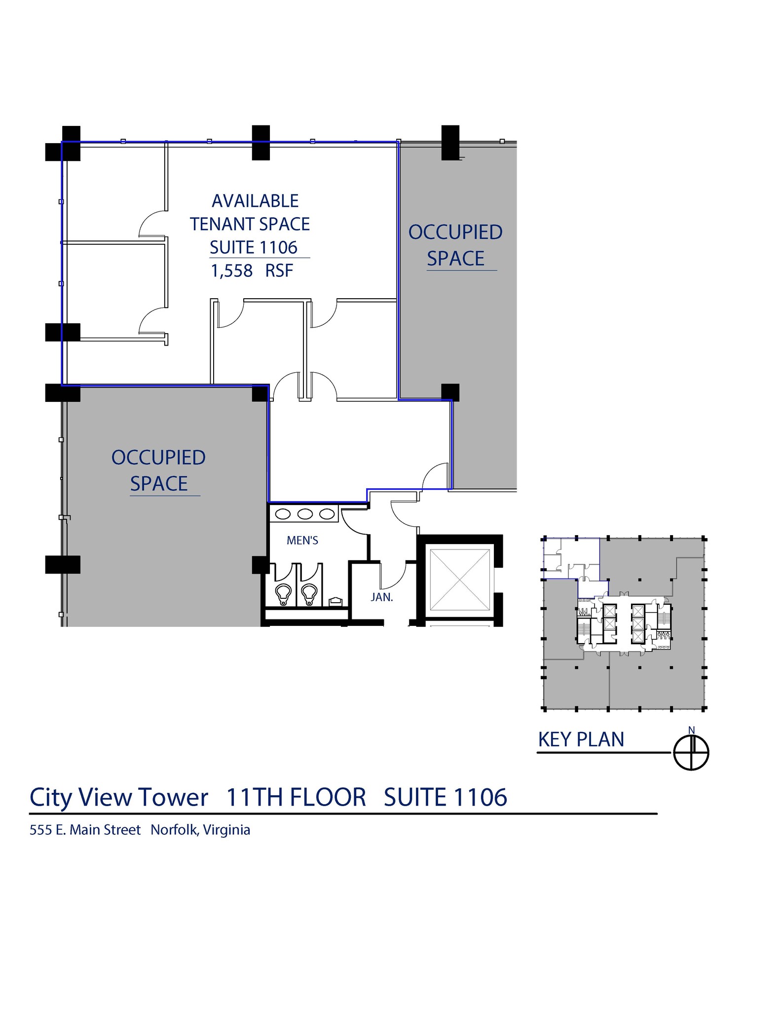 555 E Main St, Norfolk, VA for rent Floor Plan- Image 1 of 1