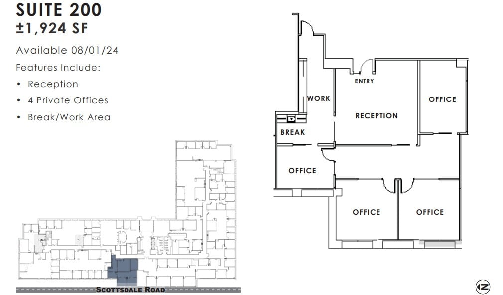 11333 N Scottsdale Rd, Scottsdale, AZ to rent Floor Plan- Image 1 of 1