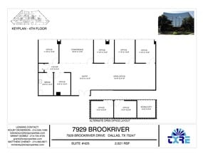 7929 Brookriver Dr, Dallas, TX to rent Floor Plan- Image 1 of 2
