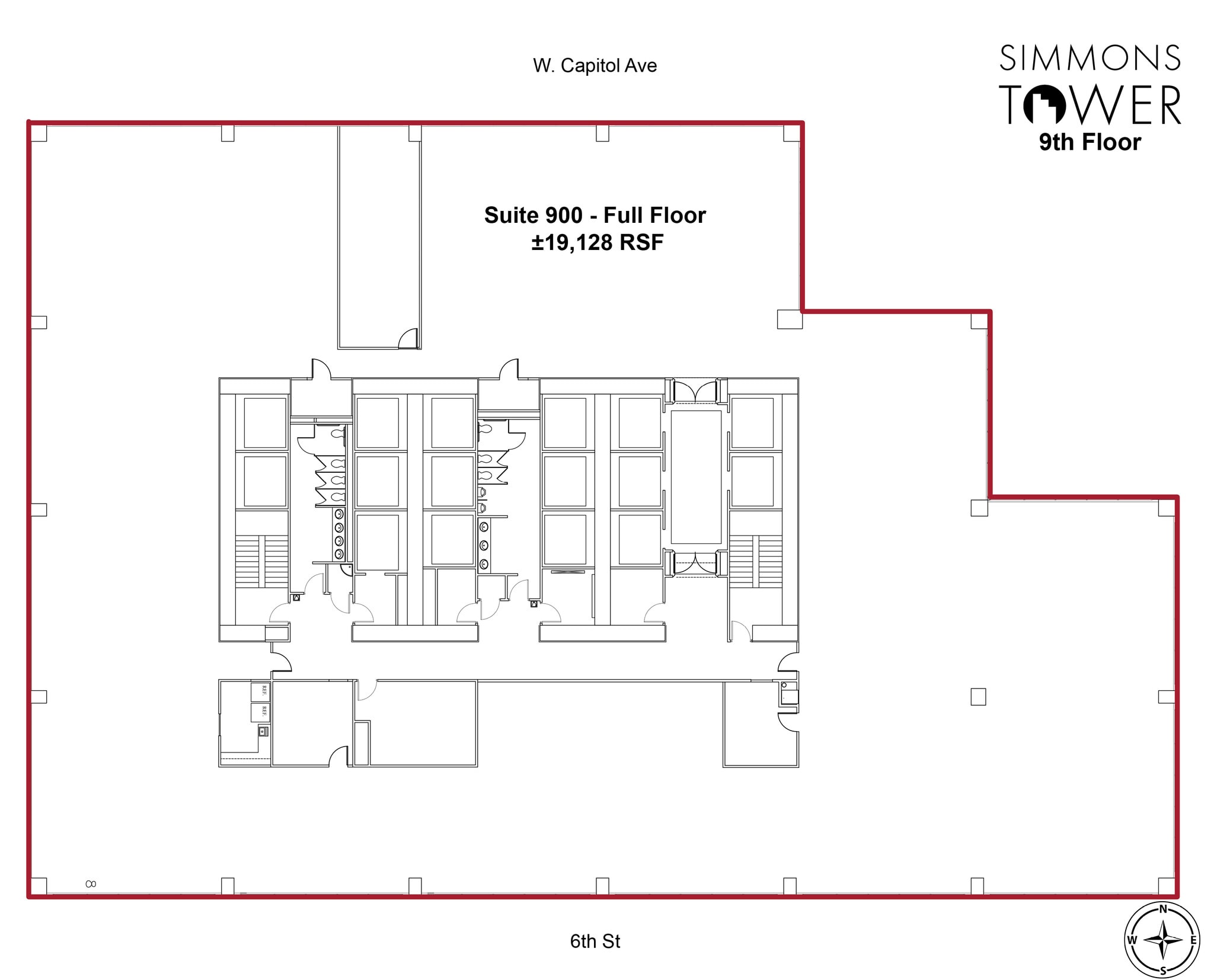 425 W Capitol Ave, Little Rock, AR to rent Floor Plan- Image 1 of 1