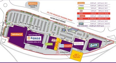 UNit 7 Beck Retail Park, Wakefield for rent Floor Plan- Image 2 of 2