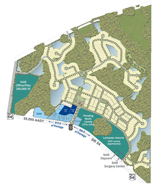 State Road 54, Odessa, FL for rent - Site Plan - Image 3 of 4