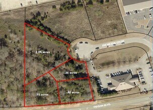 Jim Mason Ct. & Osigian Blvd., Warner Robins, GA - aerial  map view