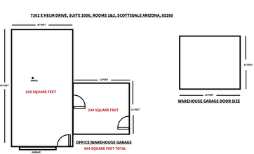 7302 E Helm Dr, Scottsdale, AZ for rent Floor Plan- Image 2 of 13