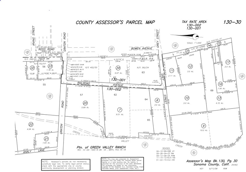 9119 Graton Rd, Graton, CA for sale - Plat Map - Image 3 of 4