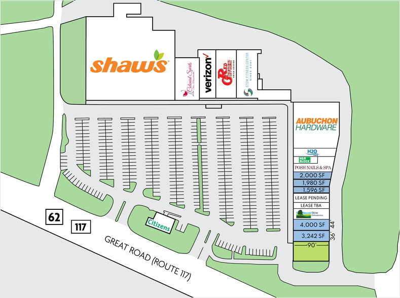 117-127 Great Rd, Stow, MA for rent - Site Plan - Image 2 of 9