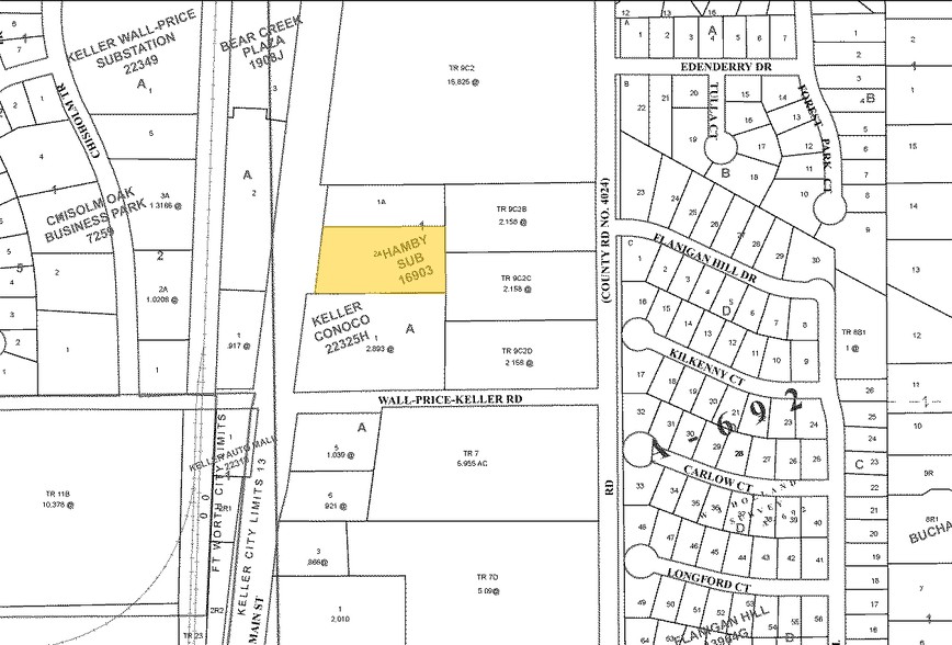 1001 S Main St, Keller, TX for sale - Plat Map - Image 2 of 5