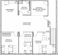 3642 University Blvd, Houston, TX for rent Floor Plan- Image 1 of 3