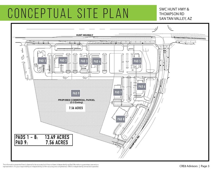 SW Hunt Hwy & Thompson Rd, San Tan Valley, AZ for sale - Building Photo - Image 3 of 4