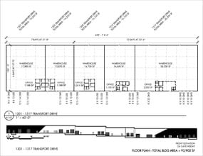 1301-1317 Transport Dr, Raleigh, NC to rent Site Plan- Image 1 of 2