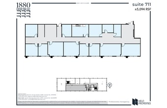1880 Century Park E, Los Angeles, CA to rent Floor Plan- Image 2 of 2