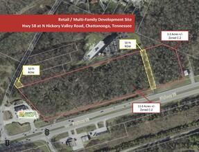 Highway 58 & Hickory Valley Rd, Chattanooga, TN for sale Aerial- Image 1 of 1