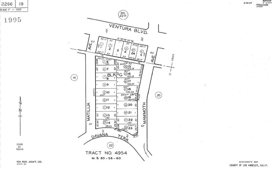 13750 Ventura Blvd, Sherman Oaks, CA for rent - Plat Map - Image 3 of 5