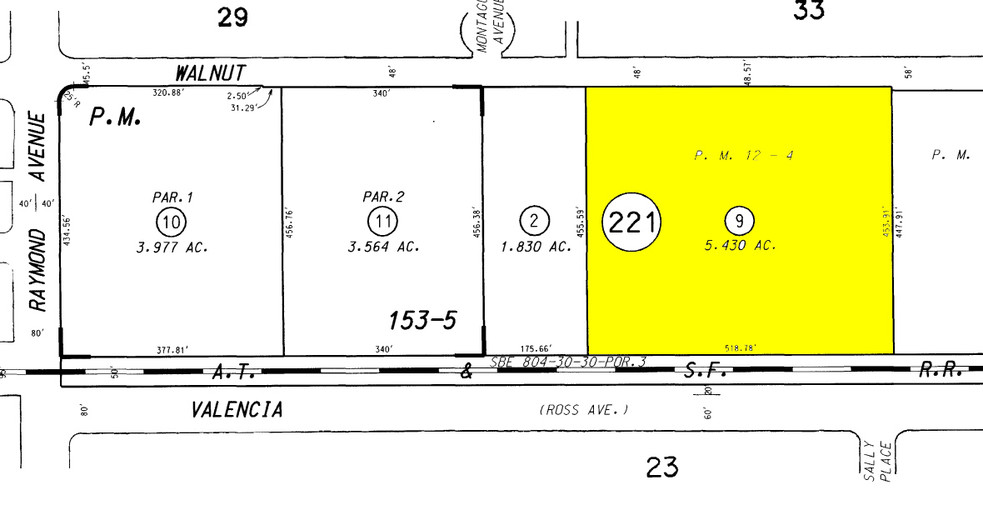 1430 E Walnut Ave, Fullerton, CA for sale - Plat Map - Image 1 of 1