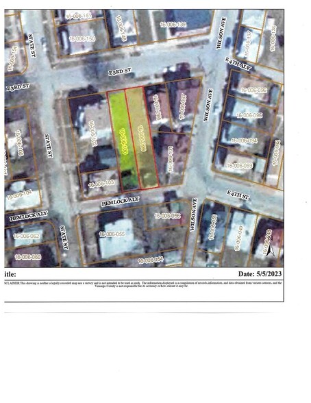 103 & 105 E 3rd St, Oil City, PA for sale - Plat Map - Image 1 of 1