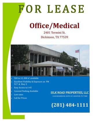 More details for 2401 Termini St, Dickinson, TX - Office, Office/Medical for Rent