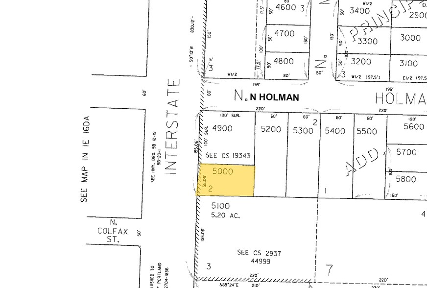 6214 N Interstate Ave, Portland, OR for sale - Plat Map - Image 2 of 8